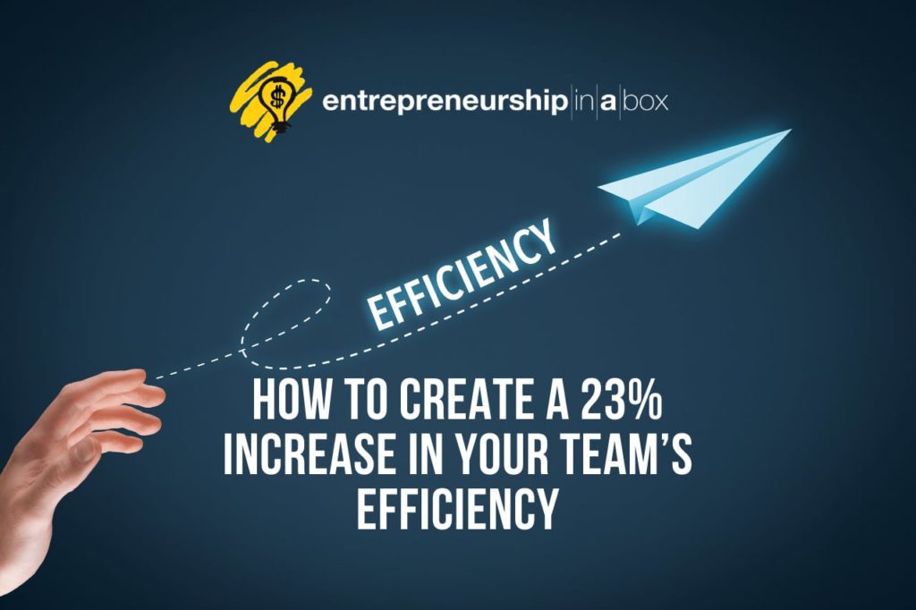 How To Create A 23% Increase in Your Team’s Efficiency