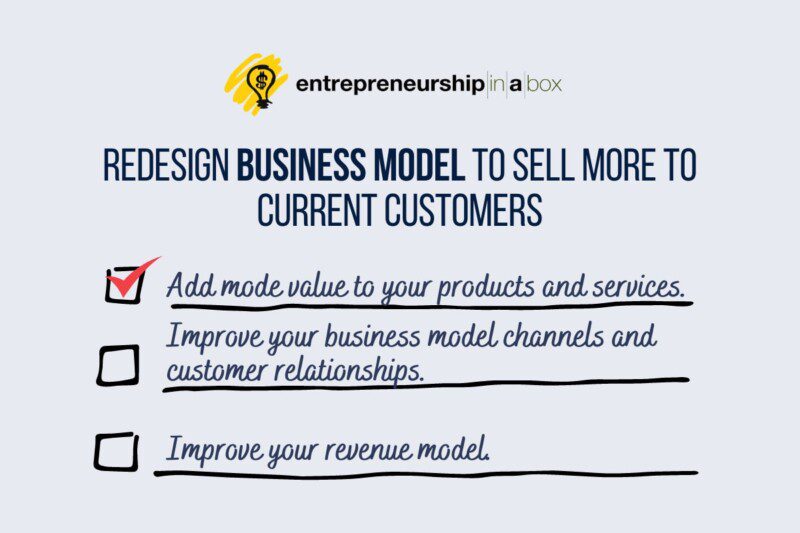 Redesign Business Model to Sell More to Current Customers