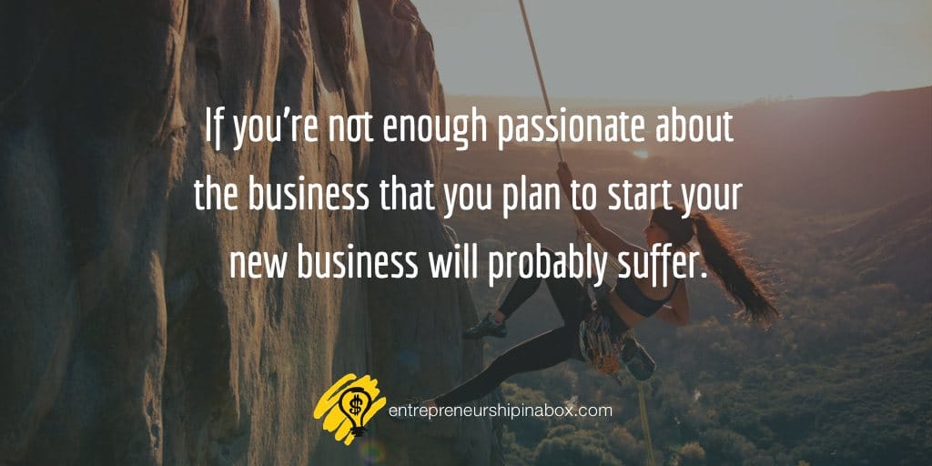 your entrepreneurial passion